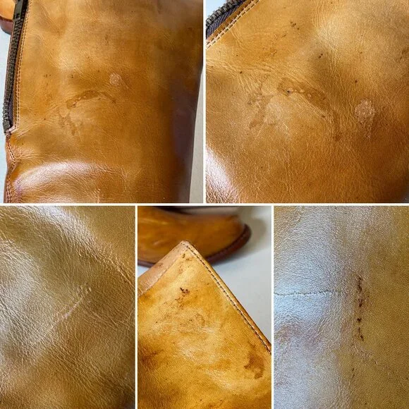 BED STU Tess Distressed Leather Riding Boots Size 8 - Picture 7 of 16